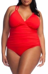 La Blanca One-piece Underwire Swimsuit In Flame