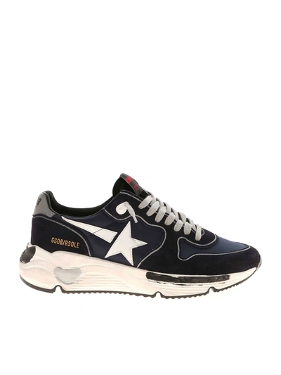 Golden Goose Running Sole Sneakers In Shades Of Blue
