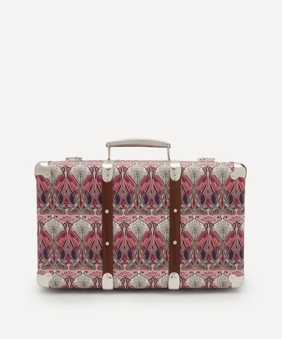 Liberty London Ianthe Tana Lawn Cotton Wrapped Suitcase In Pink