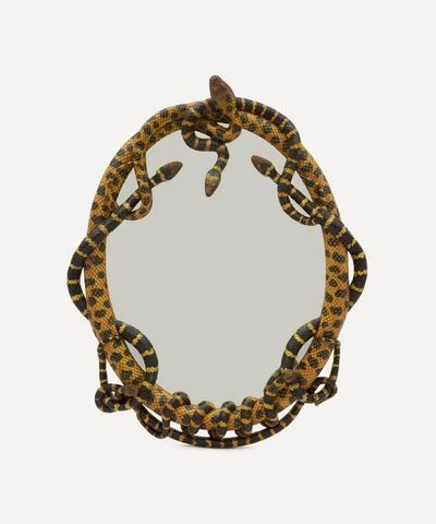 House Of Hackney Serpentis Mirror In Yellow Black