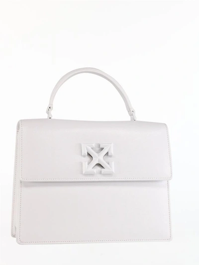 Off-white Jitney 2.8 Leather Bag In White