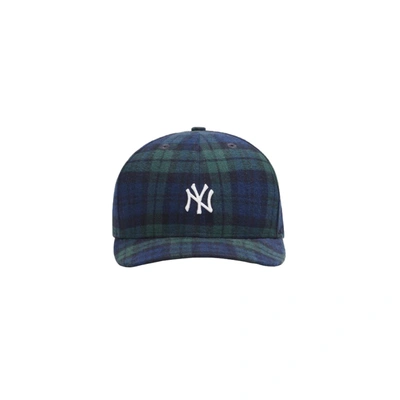 Pre-owned Kith  X New York Yankees Plaid New Era Cap Blackwatch