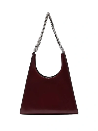 Staud Rey Chain-strap Shoulder Bag In Red
