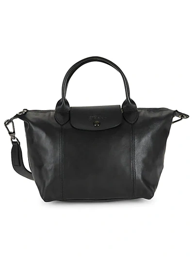 Longchamp Le Pliage Leather Top Handle Bag
