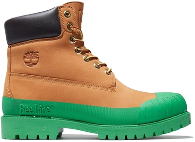 Pre-owned Timberland 6" Boot Bbc Bee Line Wheat Green In Wheat/green