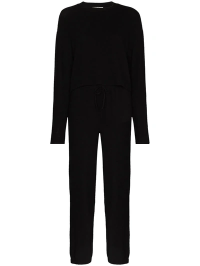Reformation Two-piece Lounge Set In Black