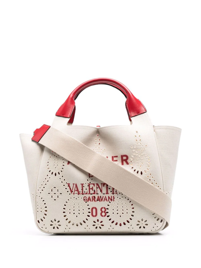 Valentino Garavani 08 San Gallo Edition Atelier Tote In Neutrals