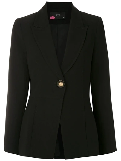 Eva Stitched Empire-line Blazer In Black