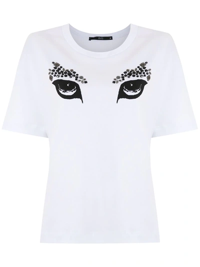 Eva Olhos Printed T-shirt In White