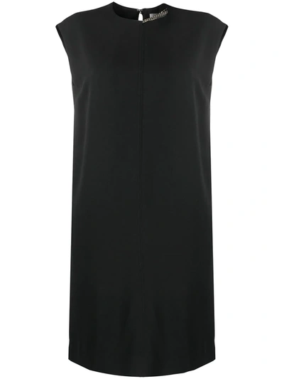 Victoria Beckham Chain-detail Shift Dress In Black
