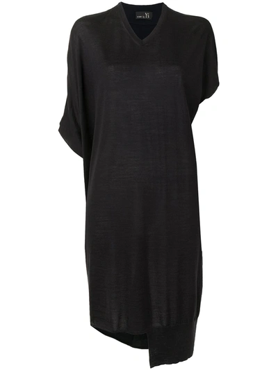 Y's Designed Asymmetrical Dress In Black