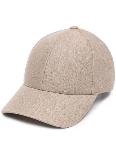 Mackintosh Curved-peak Varsity Cap In Neutrals