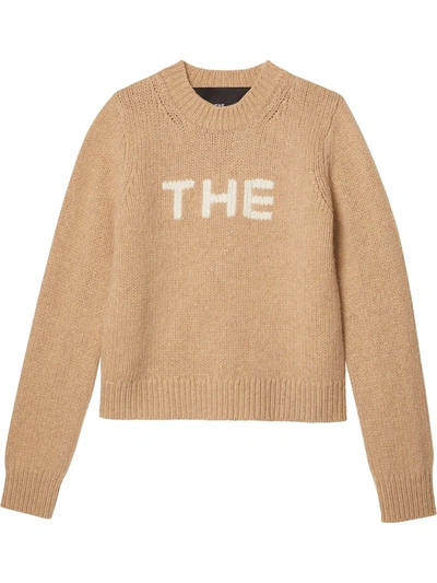 Marc Jacobs Sweater With The Intarsia In Camel
