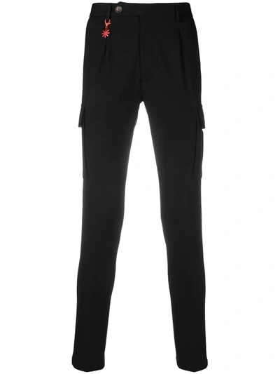 Manuel Ritz Skinny Cargo Trousers In Black