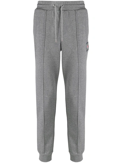 Tommy Hilfiger Logo Patch Track Trousers In Grey