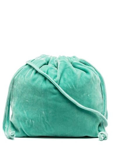 Aspesi Velvet Effect Bucket Bag In Green