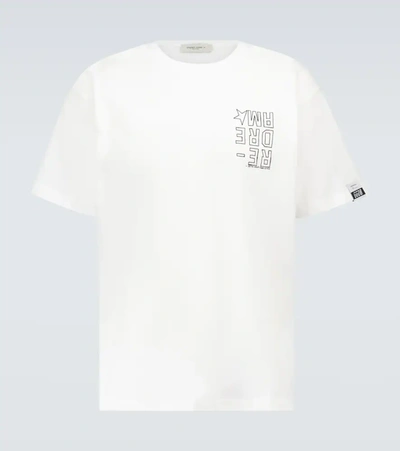 Golden Goose T-shirt Artu Over Small Inverted Dreamer Star/water In White
