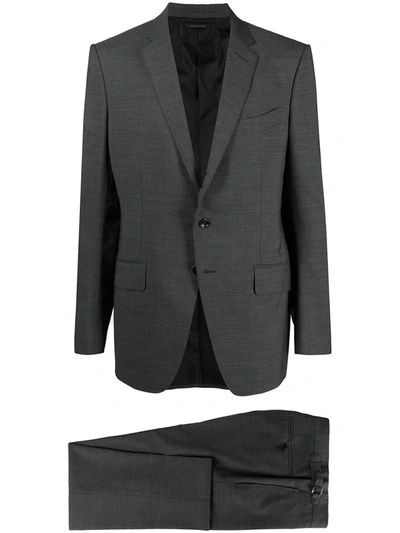 Tom Ford Two-piece Single-breasted Suit In Grey
