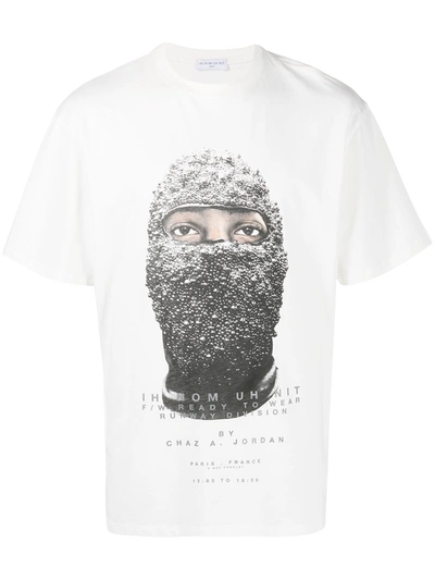 Ih Nom Uh Nit Mask-print Cotton T-shirt In White