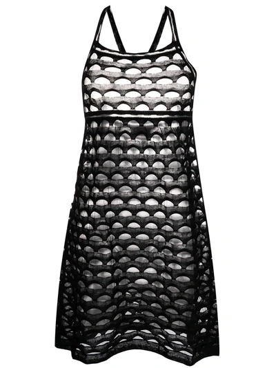 Pre-owned Missoni Cut-out Sheer Dress In Black