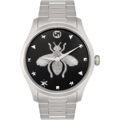Gucci Silver Bee G-timeless Watch
