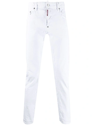 Dsquared2 Mid-rise Slim-fit Jeans In White