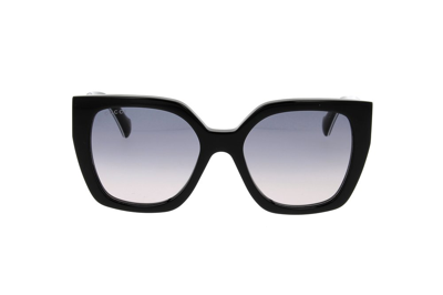 Gucci Eyewear Butterfly Sunglasses In Black