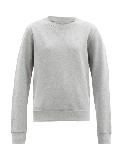 Maison Margiela Four-stitches Cotton-jersey Sweatshirt In Grey