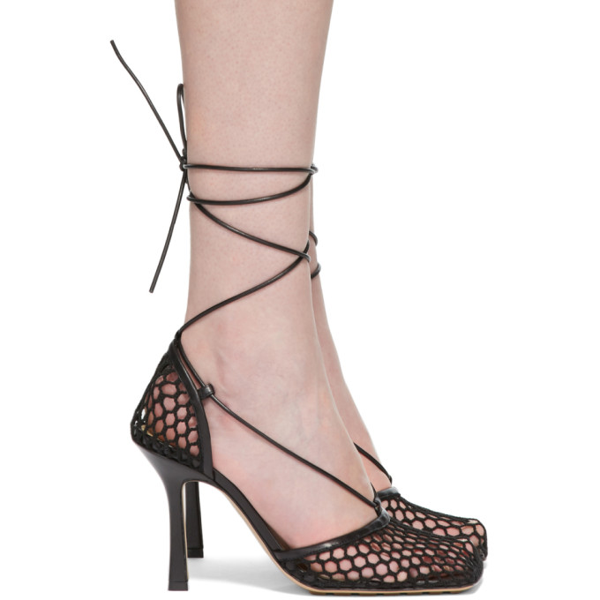 mesh bottega heels