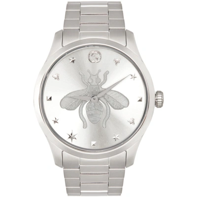Gucci Silver G-timeless Iconic Watch