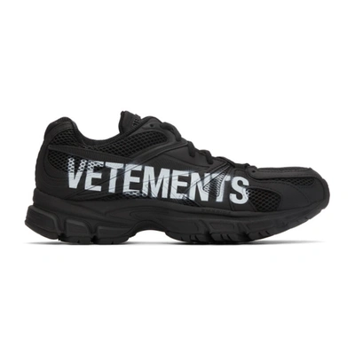 Vetements Black Reebok Edition Artisanal Logo Spike Runner