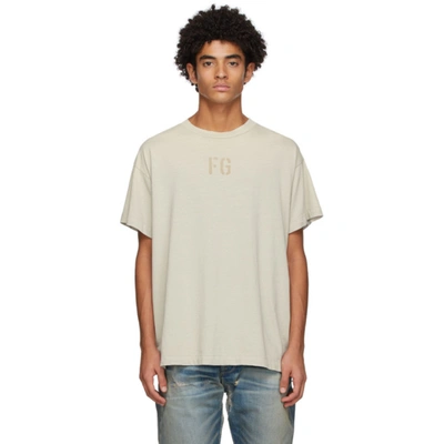 Fear Of God Monogram-print Cotton T-shirt In Green