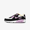 Nike Air Max 90 Ltr Big Kidsâ Shoe In Black,white,dark Sulfur,light Arctic Pink