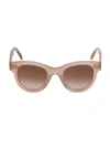 Celine Women's Square Sunglasses, 48mm In Shiny Light Brown/gradient Brown Gradient