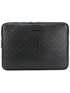 Gucci Signature Laptop Case In Black