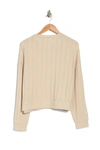 Splendid Warner Long Sleeve Sweater In Hthr Oatmeal