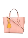 Tory Burch Perry Small Triple-compartment Tote Bag In Pink