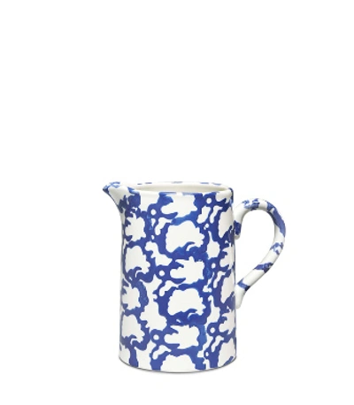 Tory Burch Spongeware Small Pitcher In Smoke