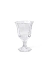 Tory Burch Pressed-glass Wine Glass, Set Of 4 In Clear