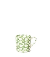 Tory Burch Spongeware Mug, Set Of 4 In Green/smoke