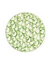 Tory Burch Spongeware Dinner Plate, Set Of 2 In Green/smoke Ring