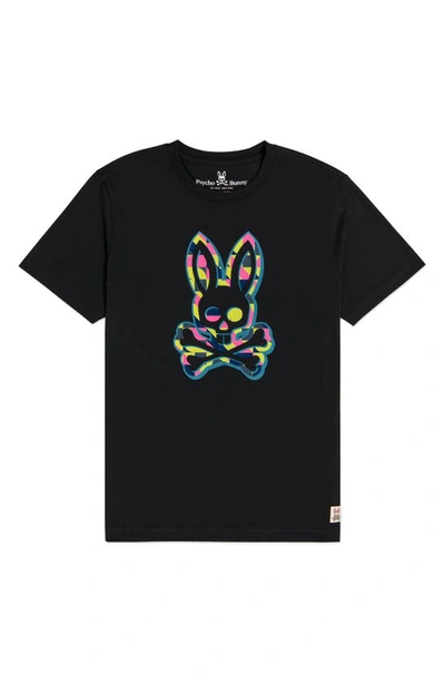 Psycho Bunny Wycombe Graphic Tee In Black