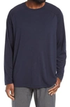 Alo Yoga Triumph Raglan Long Sleeve T-shirt In Dark Navy