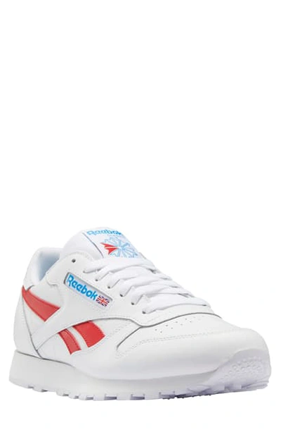 Reebok Classic Leather Sneaker In White/ Red