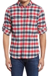 Fjall Raven 'skog' Trim Fit Plaid Sport Shirt In Red