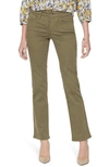 Nydj Marilyn Straight Leg Stretch Jeans In Martini Olive