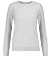 Brunello Cucinelli Cashmere Basic Crewneck Sweater In Pearl Grey