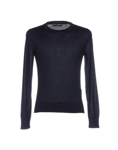 Dolce & Gabbana Sweaters In Dark Blue