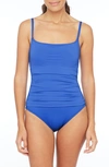 La Blanca Island Goddess One-piece Swimsuit In China Blue
