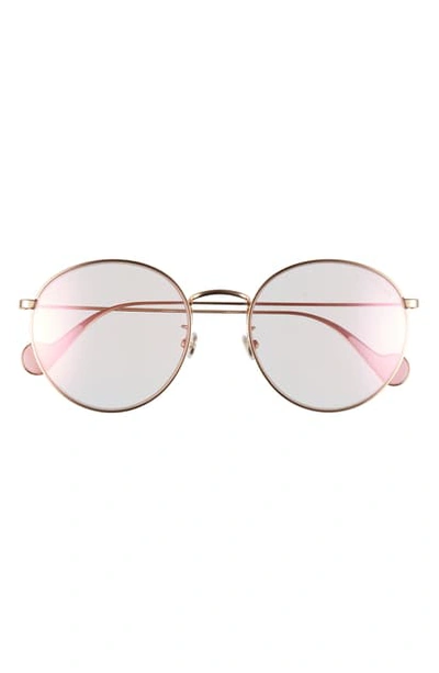 MONCLER ROSE GOLD MIRRORED ROUND UNISEX SUNGLASSES ML 0132-D Moncler | Accessories | Moncler Womens Rose Gold Mirrored  main image 4